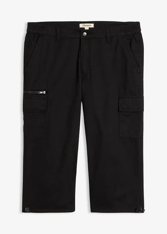 Cargobyxa i 3/4-l&auml;ngd med res&aring;rmidja, bomull, bonprix