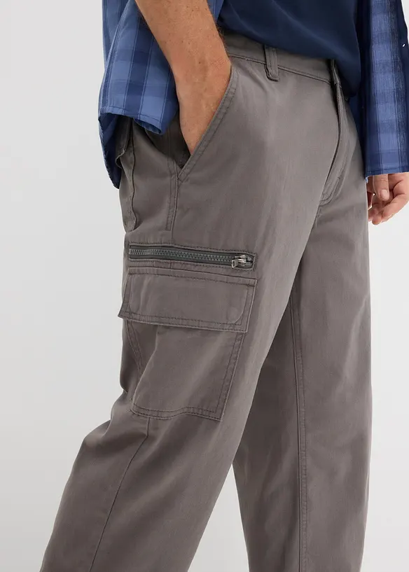 Cargobyxa i 3/4-l&auml;ngd med res&aring;rmidja, bomull, bonprix