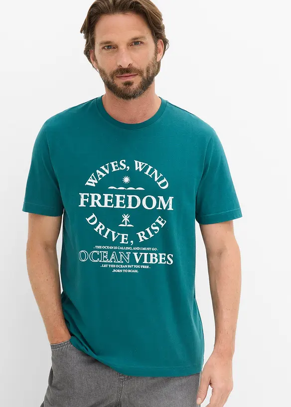 T-shirt i ekologisk bomull, bonprix