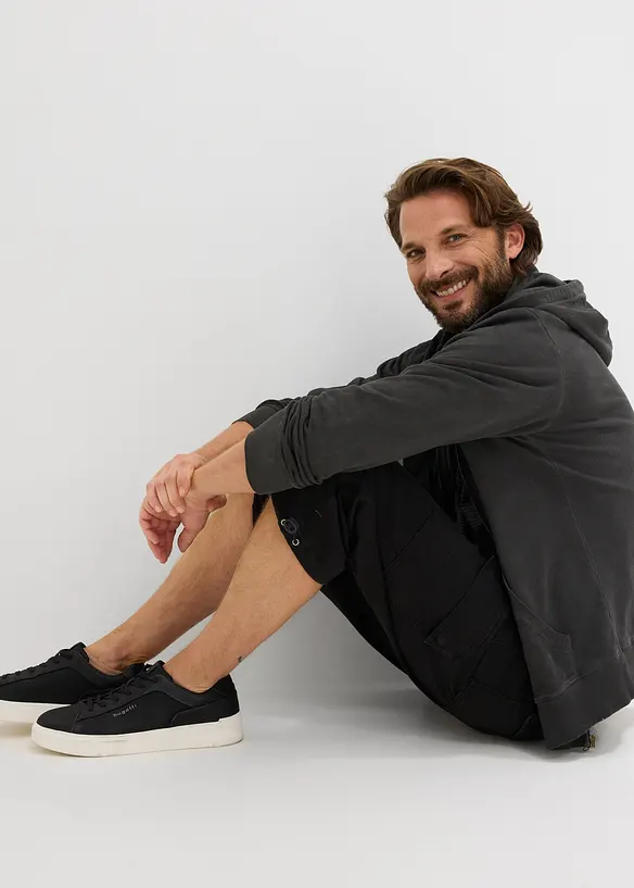 Cargobyxa i 3/4-l&auml;ngd med res&aring;rmidja, bomull, bonprix