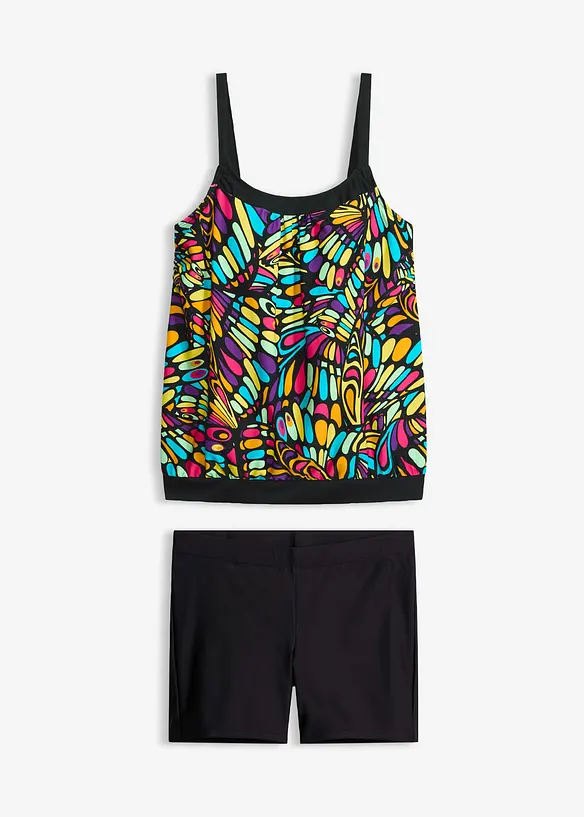 Oversizetankini med cykelbyxa (2 delar), bonprix