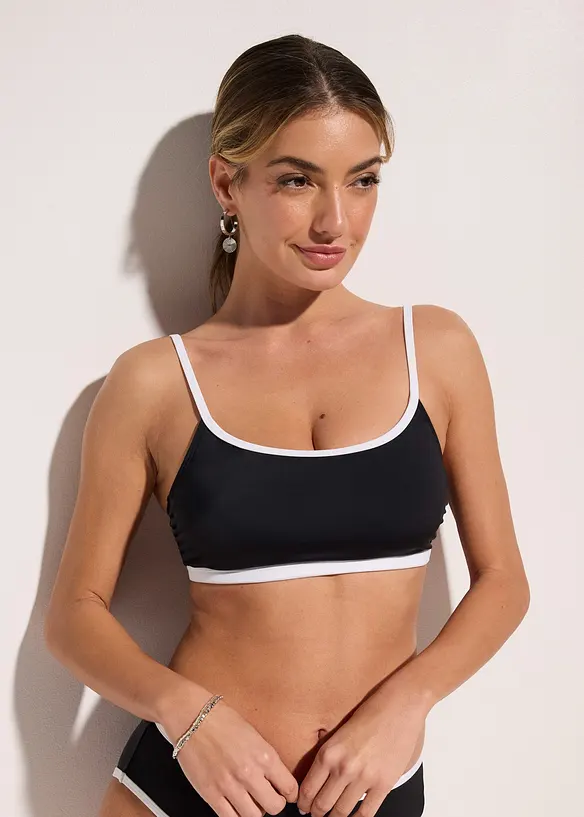 BH-bikinitopp med kontrasterande kanter, bonprix