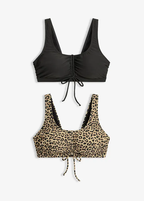 BH-bikinitopp med knytband (2-pack), bonprix