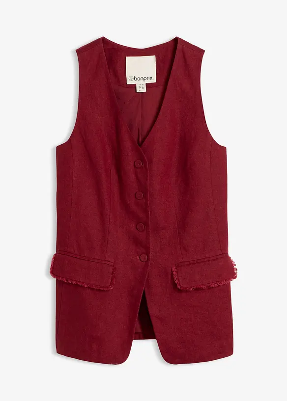 Kostymv&auml;st i rent lin, bonprix