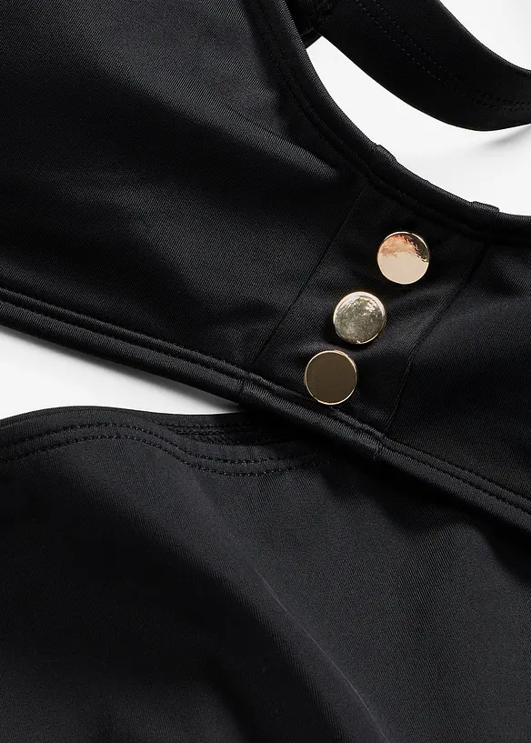 Bikini med BH-topp med prydnadsknappar (2 delar), bonprix