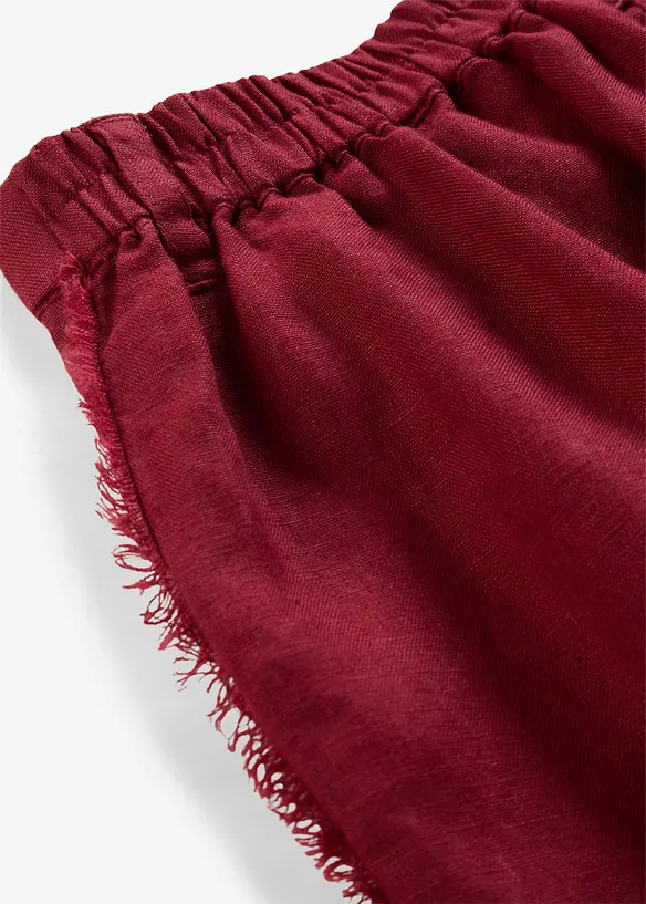 Linnebyxa med vida ben, bonprix