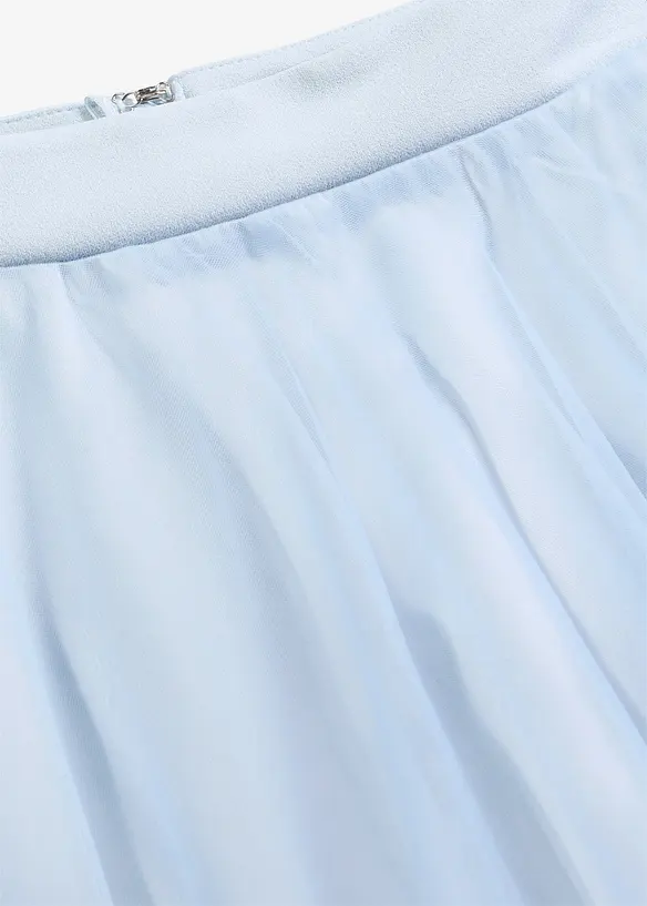 Maxikjol i skir tyll, bonprix