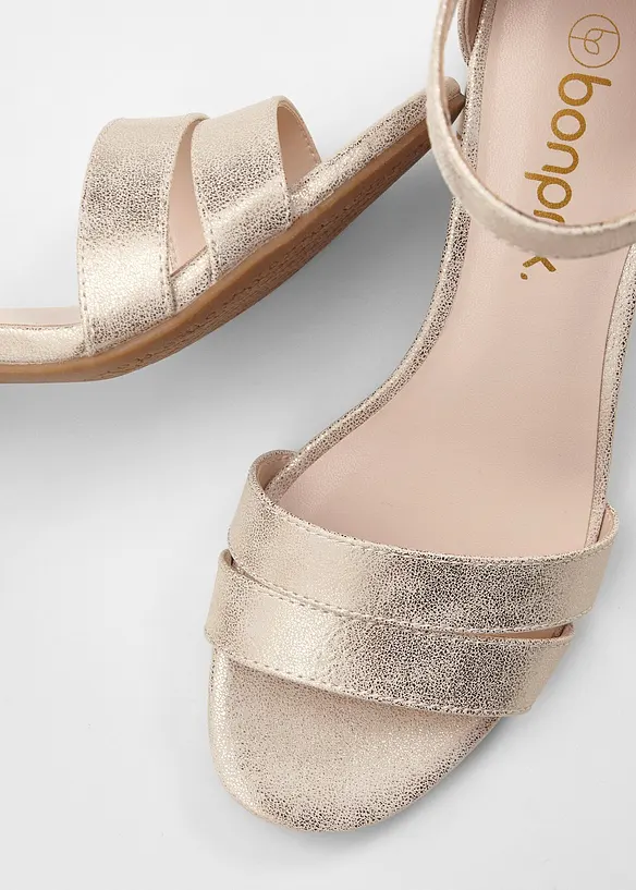 Sandalett med blockklack, bonprix