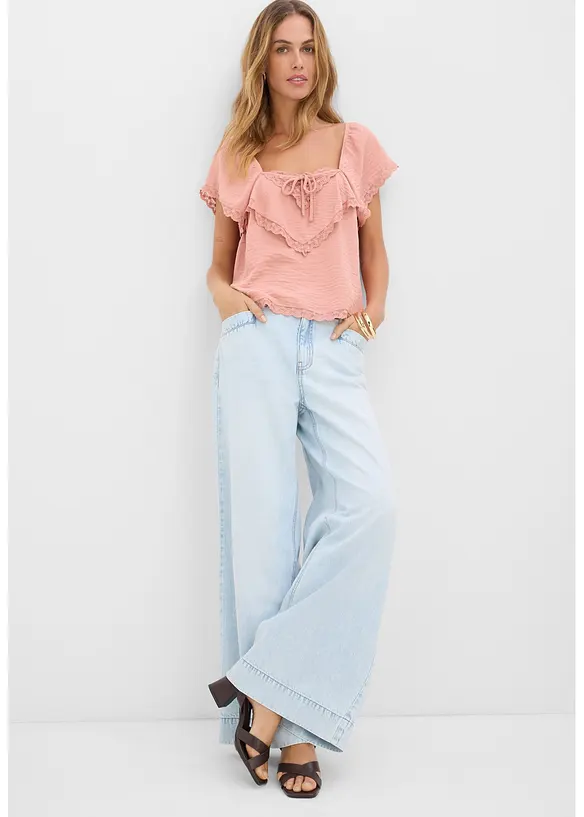 Wide Leg Jeans, High Waist, bonprix