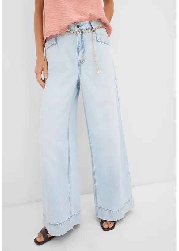 Wide Leg Jeans, High Waist, bonprix
