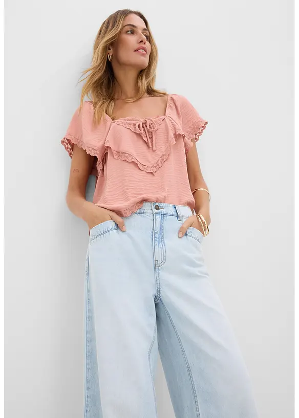 Wide Leg Jeans, High Waist, bonprix