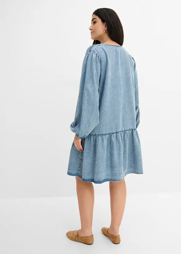 Ledig midikl&auml;nning med lin, bonprix