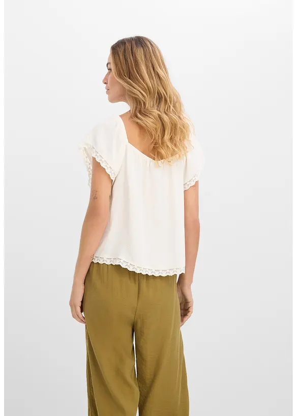 Blustopp av l&auml;tt kr&auml;pp, bonprix