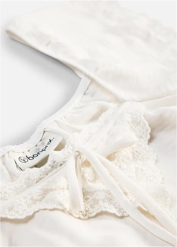 Blustopp av l&auml;tt kr&auml;pp, bonprix