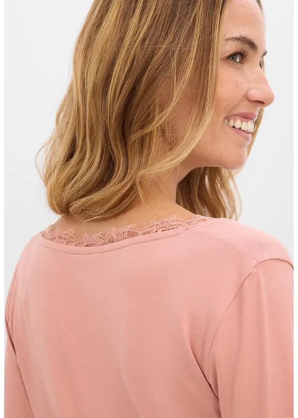 L&aring;ng&auml;rmad topp i mjuk viskosmix, bonprix