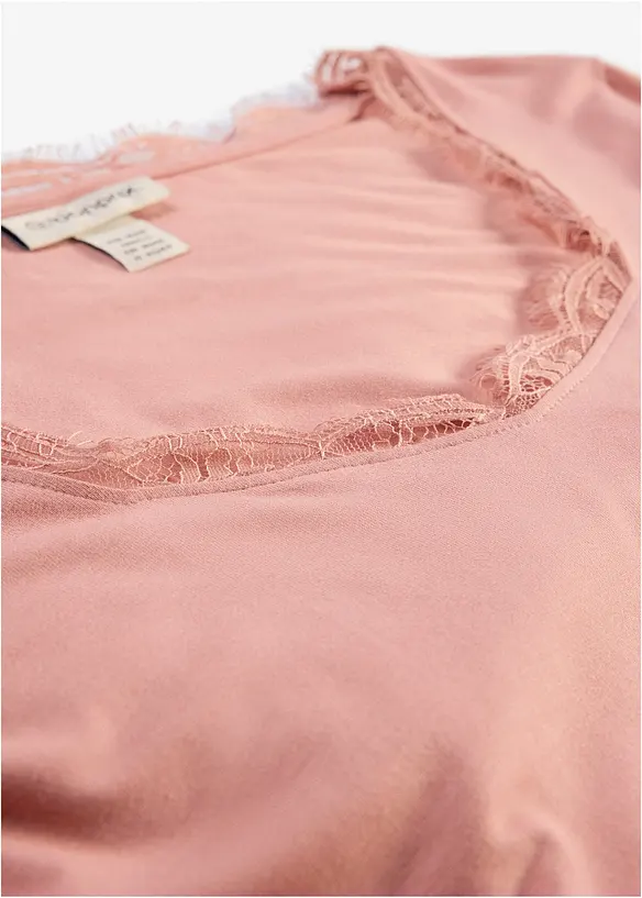 L&aring;ng&auml;rmad topp i mjuk viskosmix, bonprix