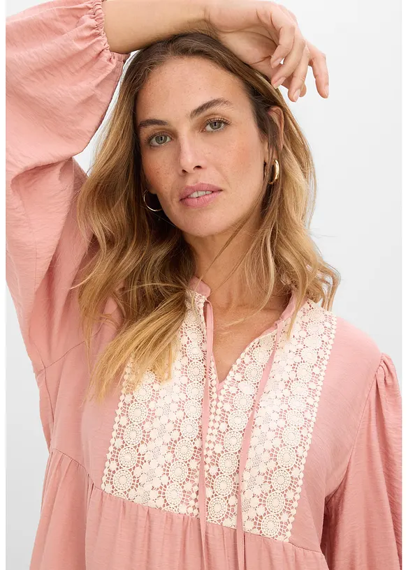 Midikl&auml;nning av mjuk viskosmix, bonprix