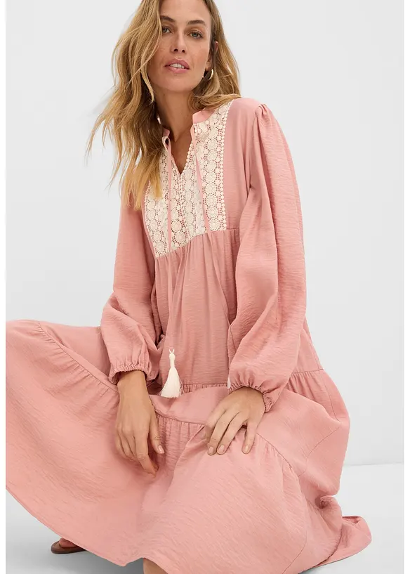 Midikl&auml;nning av mjuk viskosmix, bonprix