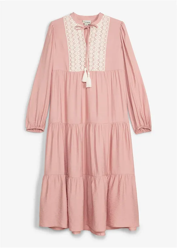 Midikl&auml;nning av mjuk viskosmix, bonprix