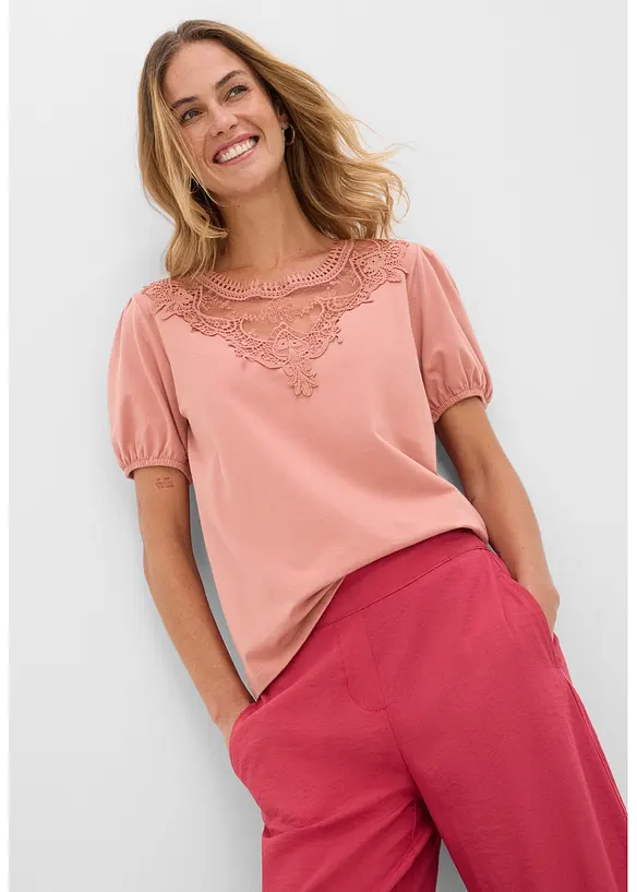 Topp i elastisk bomull, bonprix