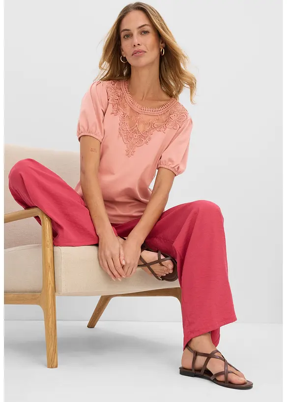 Topp i elastisk bomull, bonprix