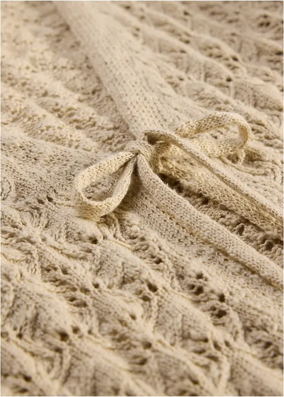 H&aring;lm&ouml;nstrad cardigan av bomull, bonprix