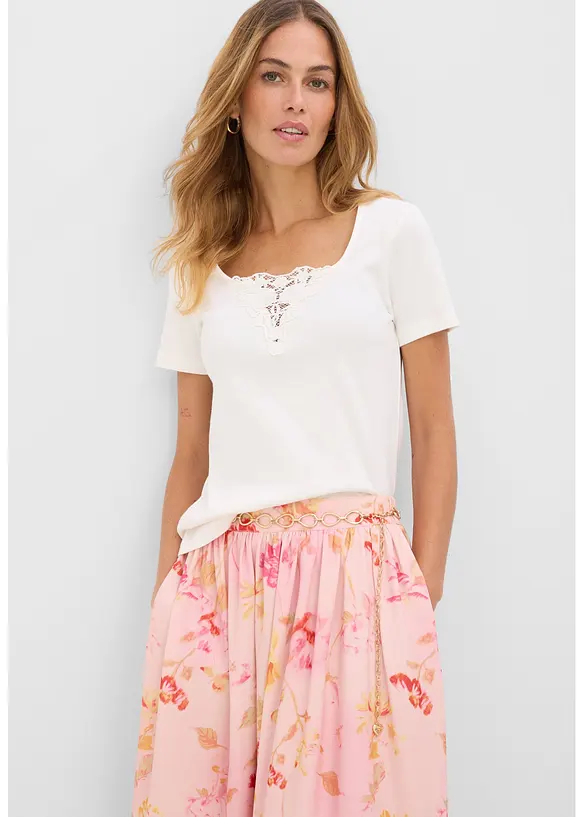 Maxikjol i l&auml;tt kr&auml;pp, bonprix