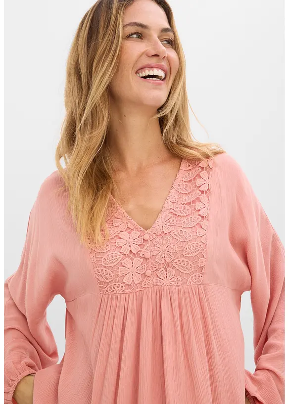 Blustunika av tunn viskos, bonprix