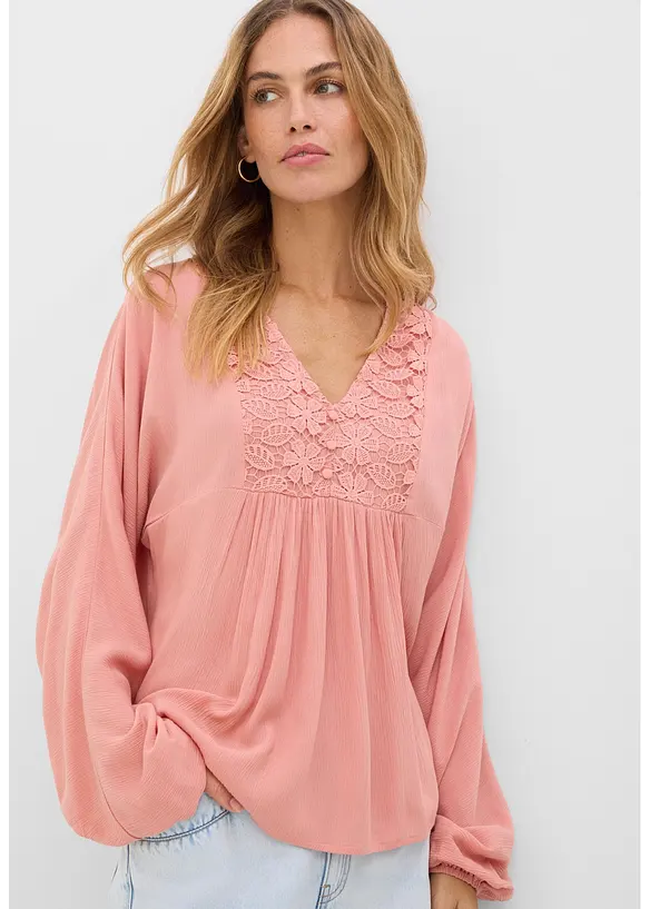 Blustunika av tunn viskos, bonprix