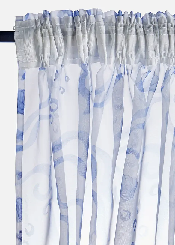 Gardin med &aring;tervunnen polyester (1-pack), bonprix