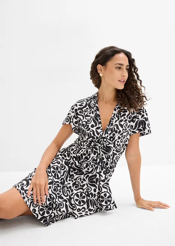 Minikl&auml;nning med djup urringning, bonprix