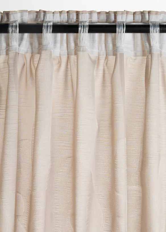 Gardinl&auml;ngd i jacquard (1-pack), bonprix