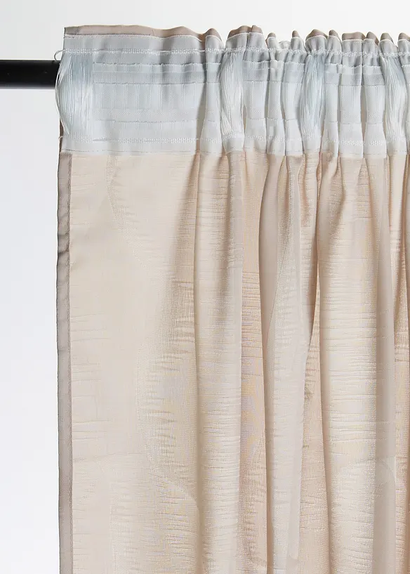 Gardinl&auml;ngd i jacquard (1-pack), bonprix