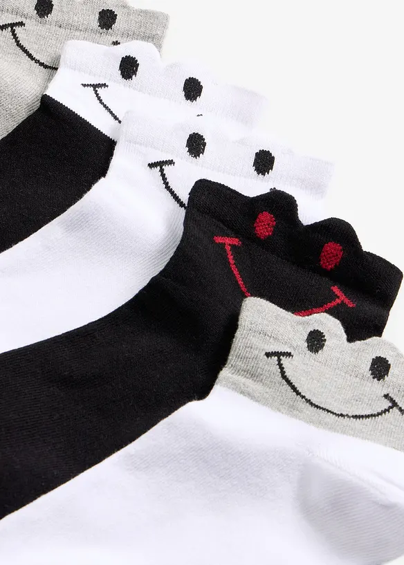 Ankelstrumpor med ekologisk bomull (5-pack), bonprix