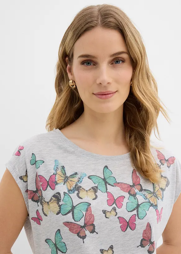 Topp med fj&auml;rilar, bonprix