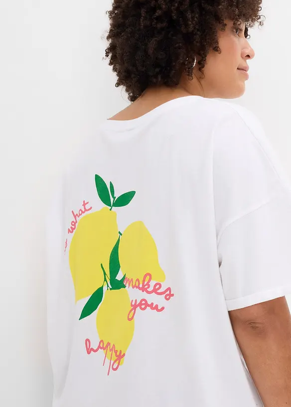 Oversizetopp av ekologisk bomull, bonprix