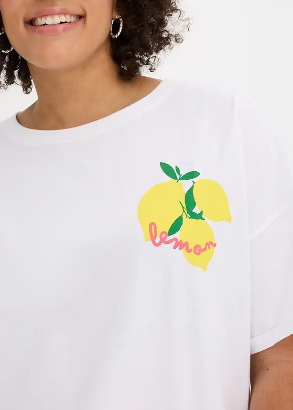 Oversizetopp av ekologisk bomull, bonprix