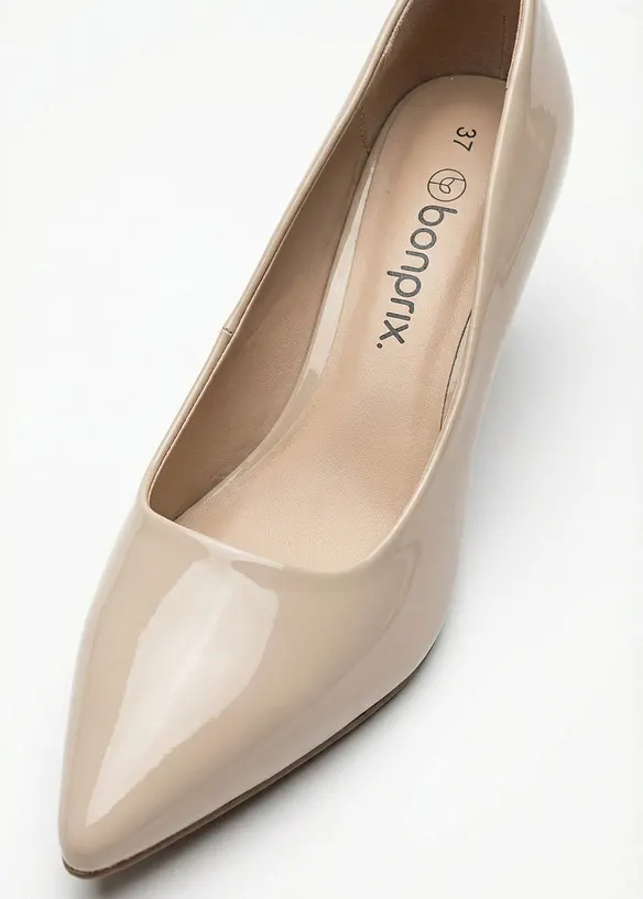Pumps i lackmaterial, bonprix