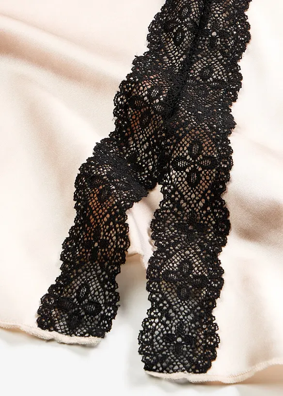 Neglig&eacute; i satin, bonprix