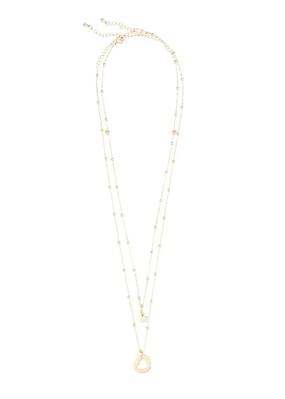 Set med halsband prytt med hj&auml;rth&auml;ngen (2 delar), bonprix