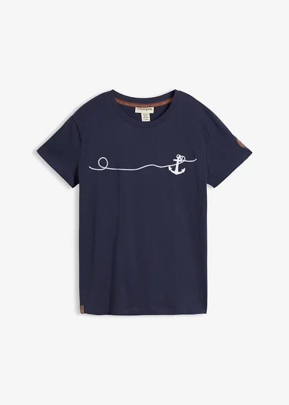 T-shirt med broderi, bonprix