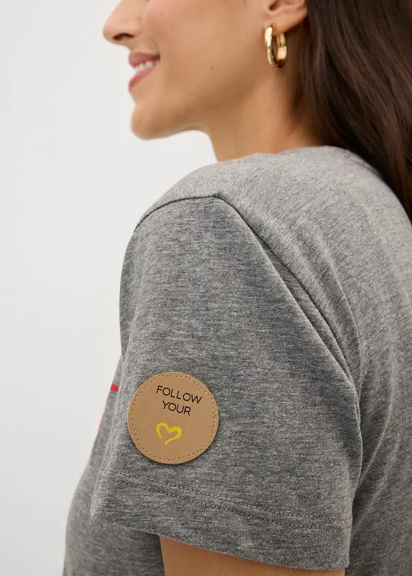 T-shirt med broderi, bonprix