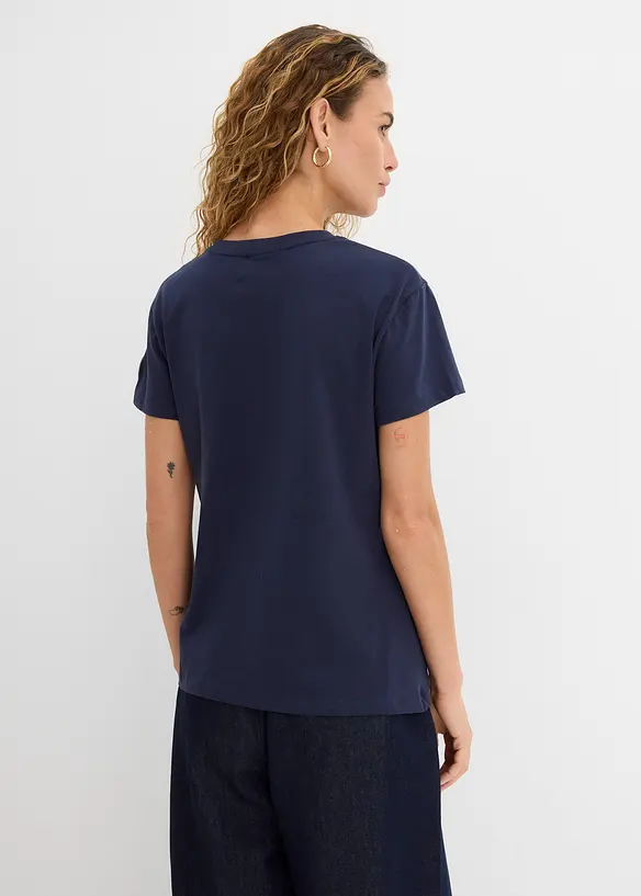 T-shirt med broderi, bonprix