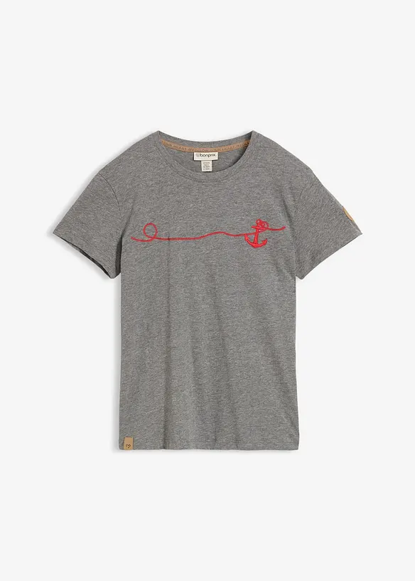 T-shirt med broderi, bonprix