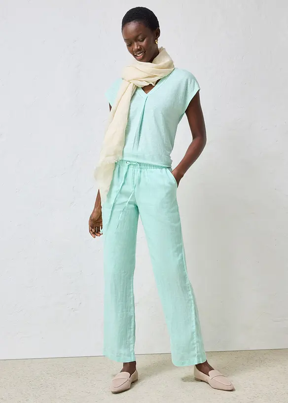 Byxa i rent lin, bonprix