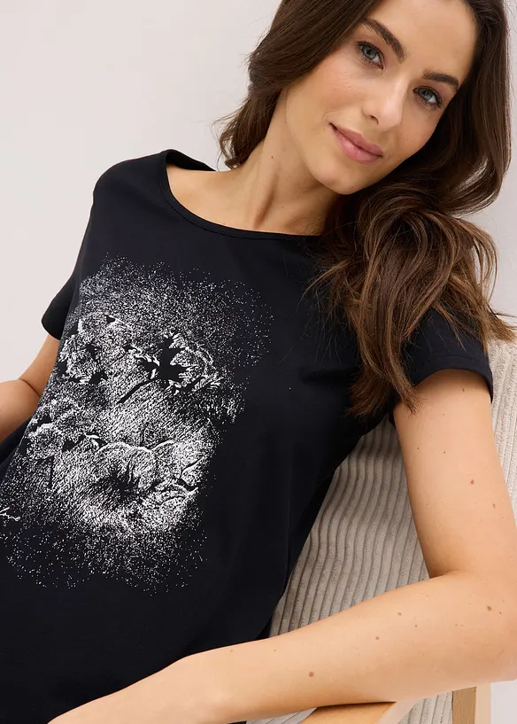 Kort pyjamas i bomull, bonprix