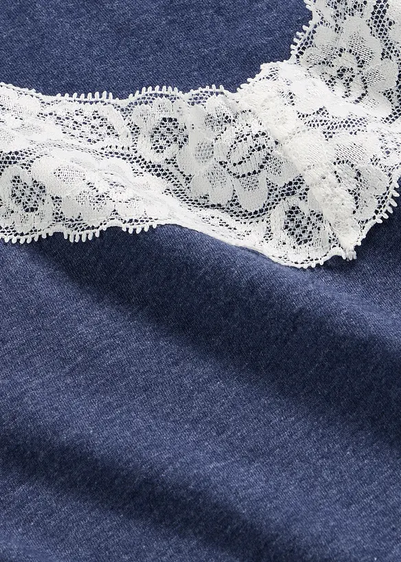 Kort pyjamas i bomullsmix, bonprix