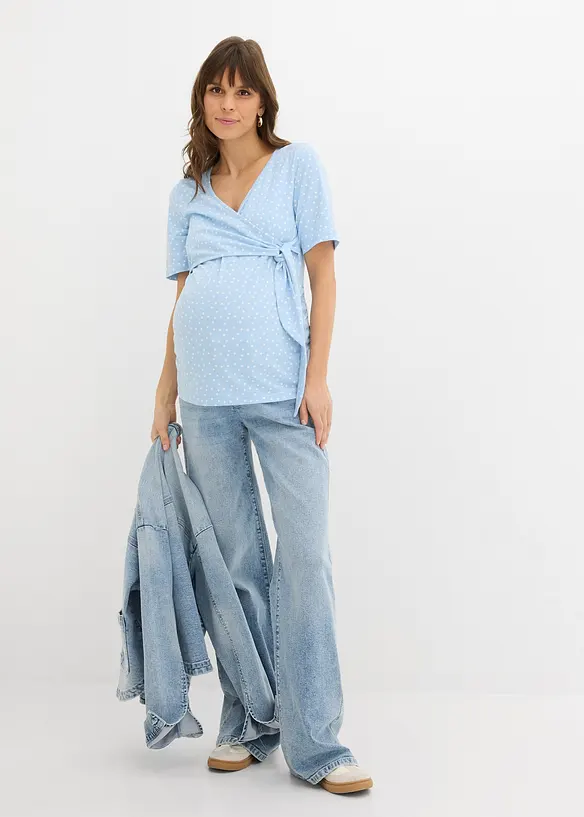 Mammatopp med omlott&ouml;verdel, bonprix