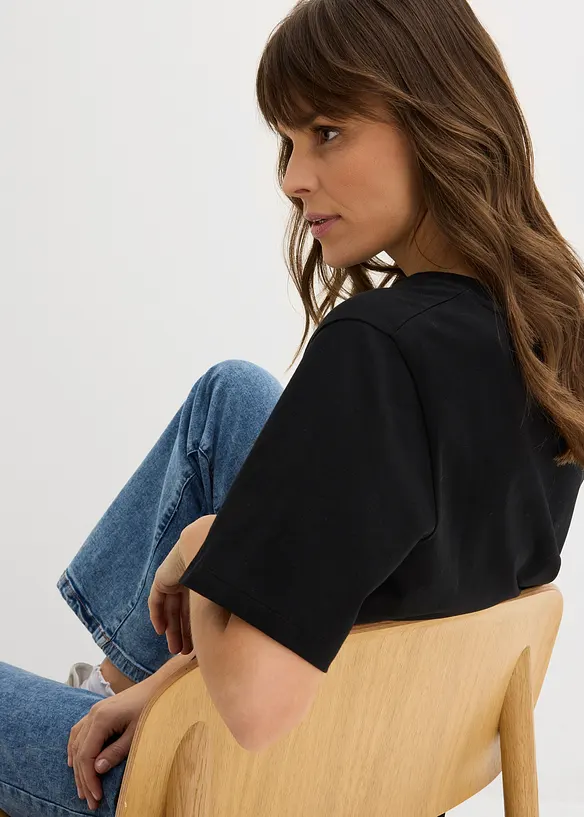 Mammatopp med diskret amnings&ouml;ppning, med ekologisk bomull, bonprix