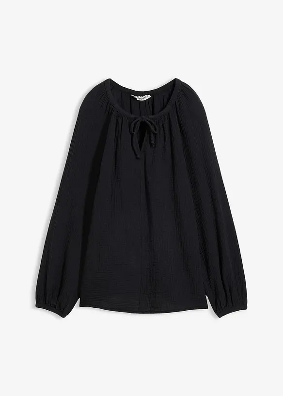 Muslinblus av bomull, bonprix